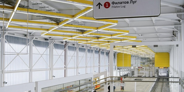 Terminals and crosswalks of  Filatov lug and Prokshino stations. Moscow Metro
